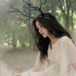 Whimsical Long Deer Antlers Tree Branches Hair Headband